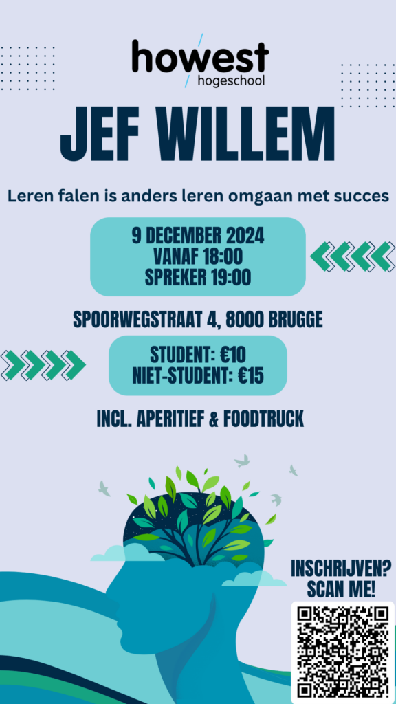 Jef Willem - Netwerkevent - Leren falen is anders leren omgaan met succes